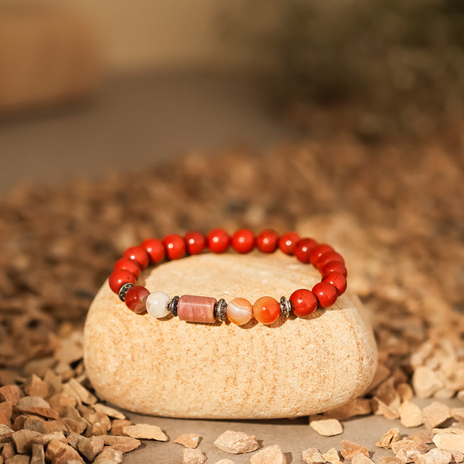 Red Jasper Bracelet (Mesh Rashi) Aries