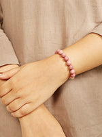 Rhodochrosite Stone Bracelet Lifestyle