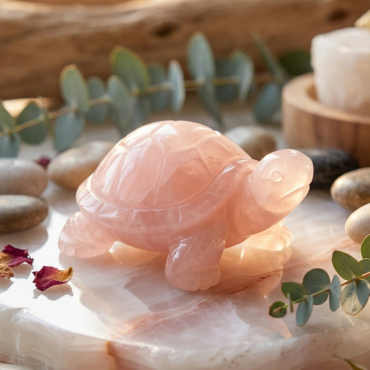 Rose Quartz Turtle
