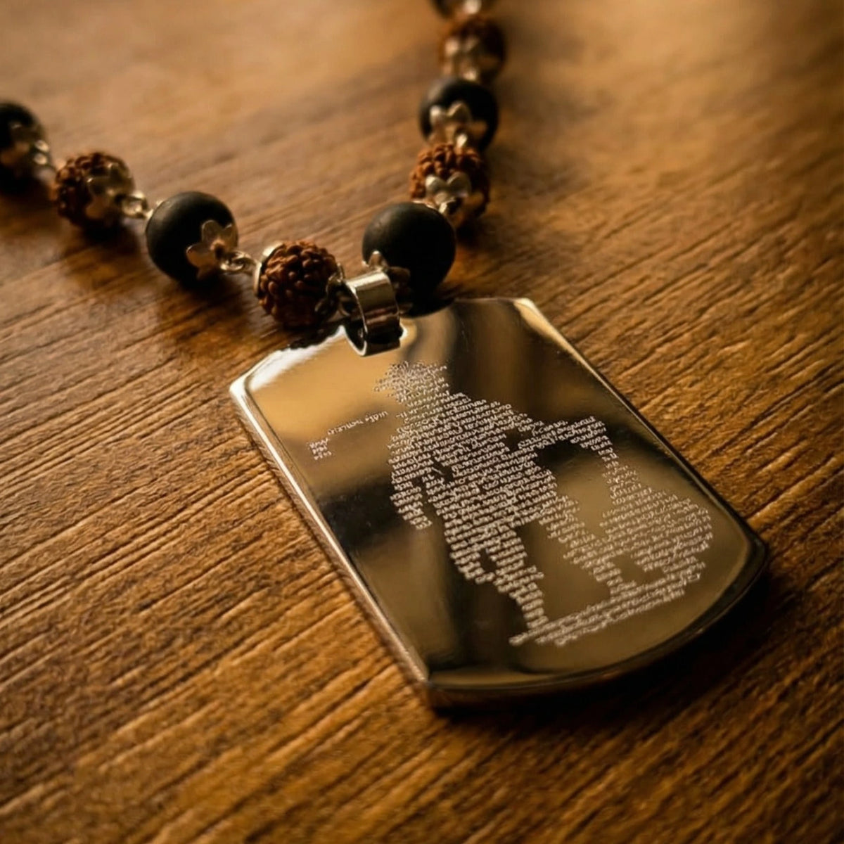Rudraksha Karungali with hanuman Pendant 