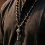 Rudraksha Karungali with hanuman gadha