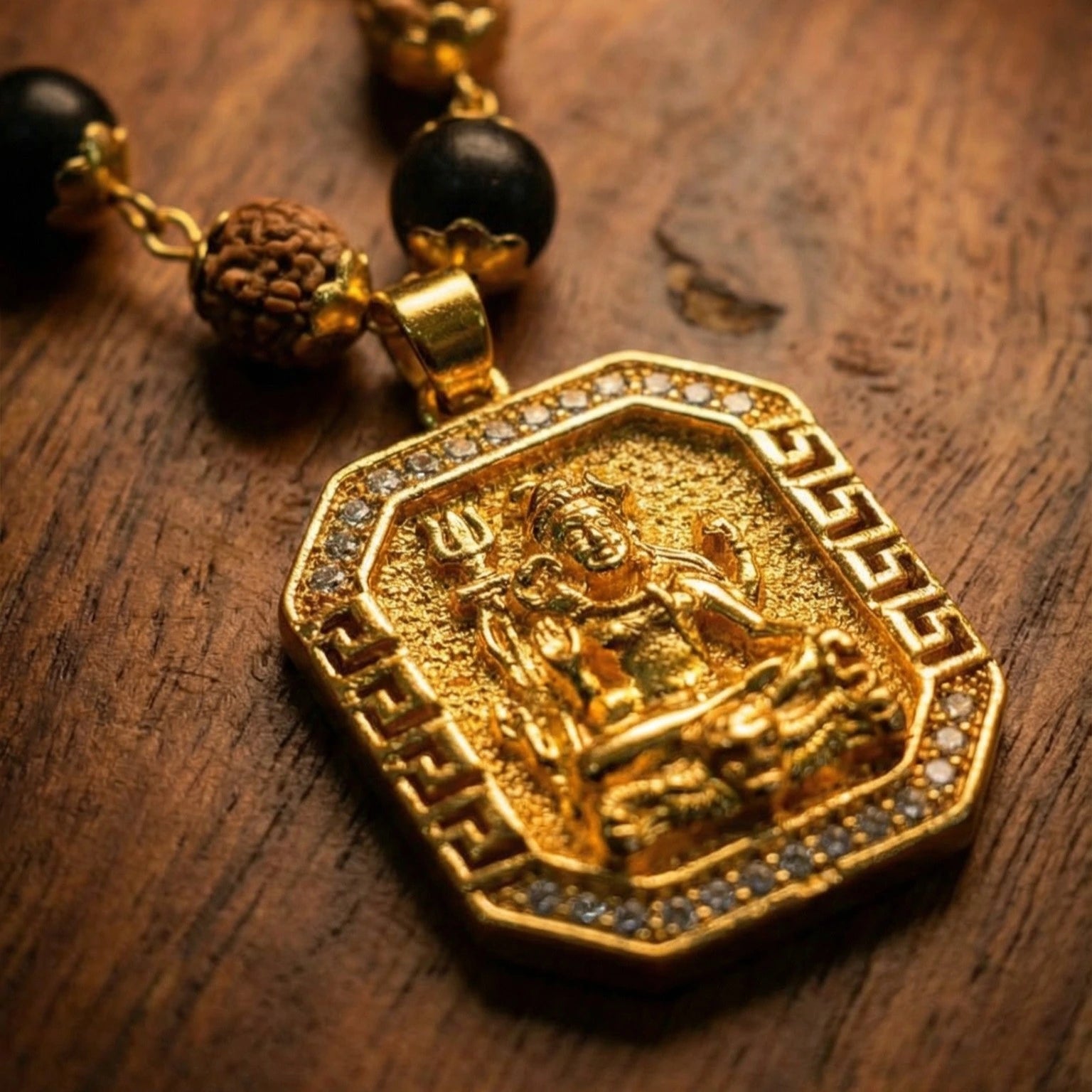 Rudraksha Krungali with Shiv Pendant