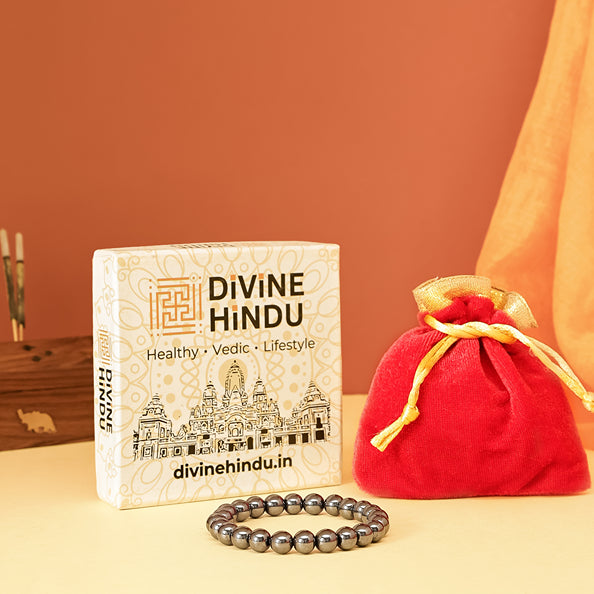 Shungite Stone Bracelet by Divine Hindu