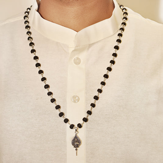 Silver Capped Lord Murugan Shastra Pendant