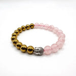 Rose Quartz & Pyrite Bracelet
