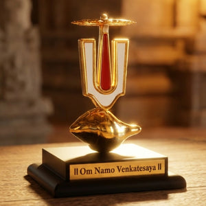 Shri Vishnu Shankh Tilak Chakra with Base