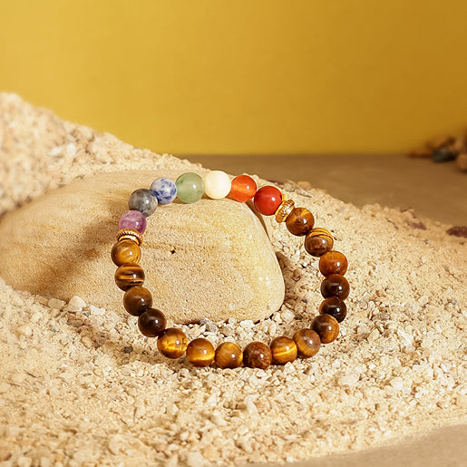 Tiger Eye Chakra Bracelet Creative