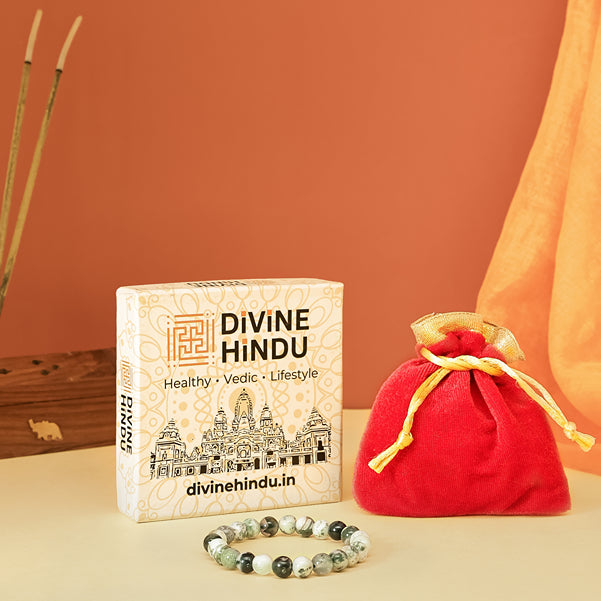 Tree Agate Stone Bracelet by Divine Hindu