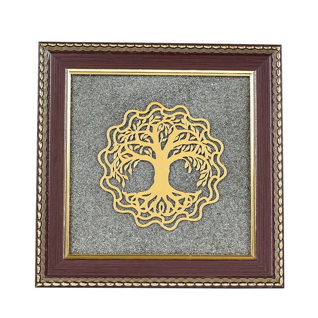 Tree of Life Raw Pyrite Frame | Symbol of Growth, Connection