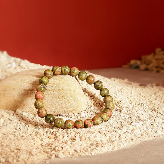 Unakite Stone Bracelet