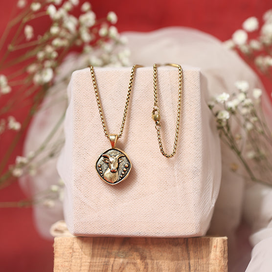 Capricorn (Makar) Rashi Pendant