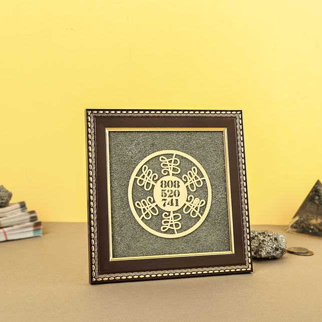 Wealth Code Raw Pyrite Frame for Power & Energy Flow