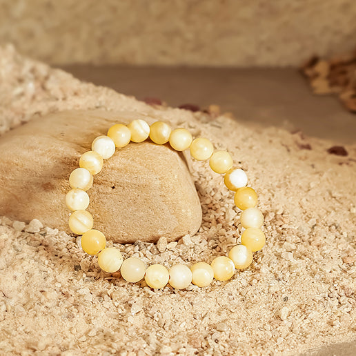 Yellow Calcite Stone Bracelet Creative