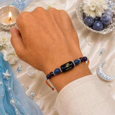 Aquarius (Kumbh Rashi) Divine Stone Rakhi