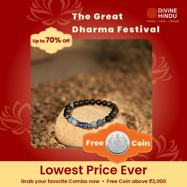Aquarius (Kumbh Rashi) Stone Bracelet with FREE Raw Selenite Plate