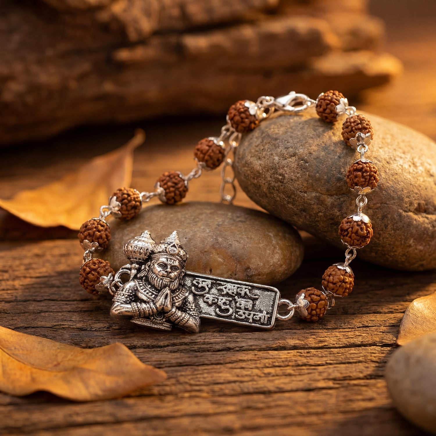 Rudraksha Hanuman Rakshak Bracelet