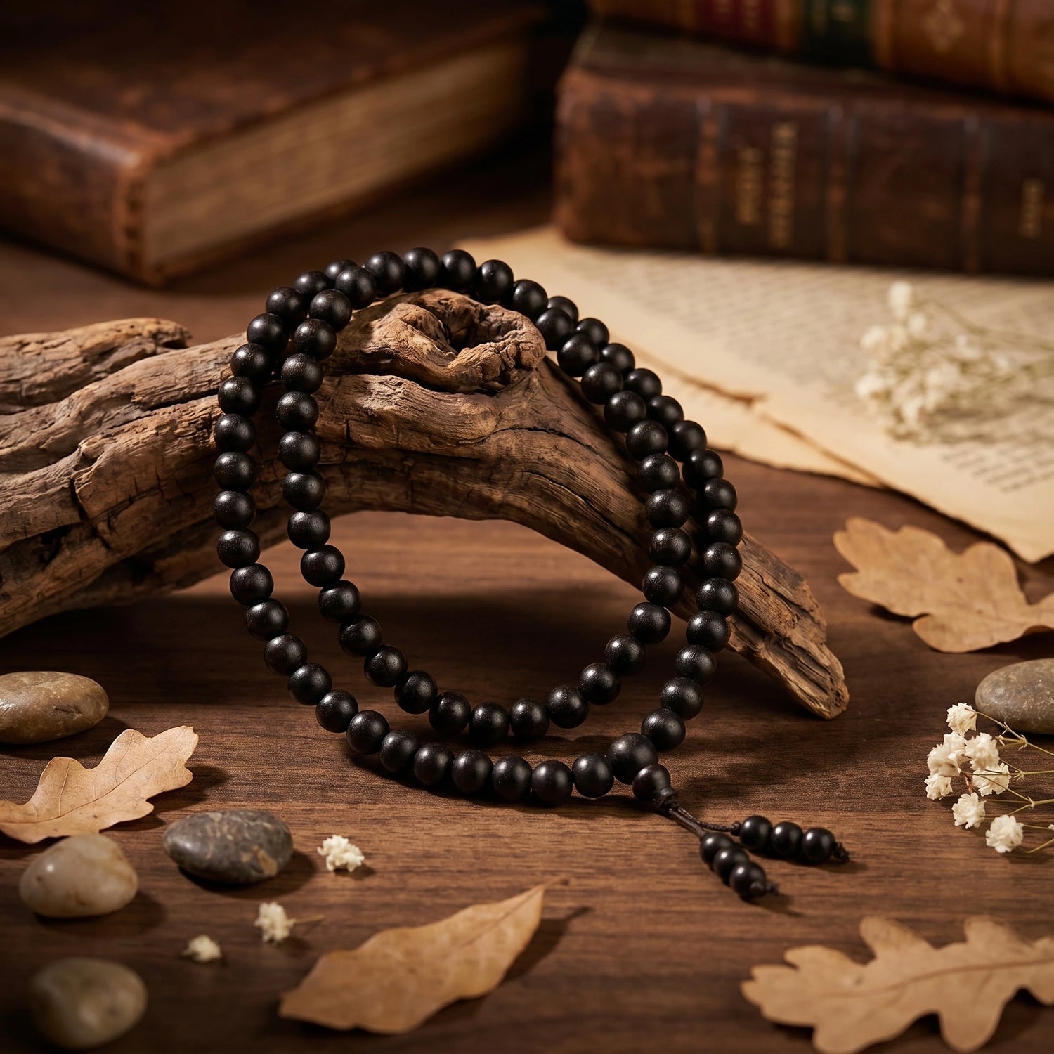3 in 1 Karungali Stretchable Mala 108 Beads
