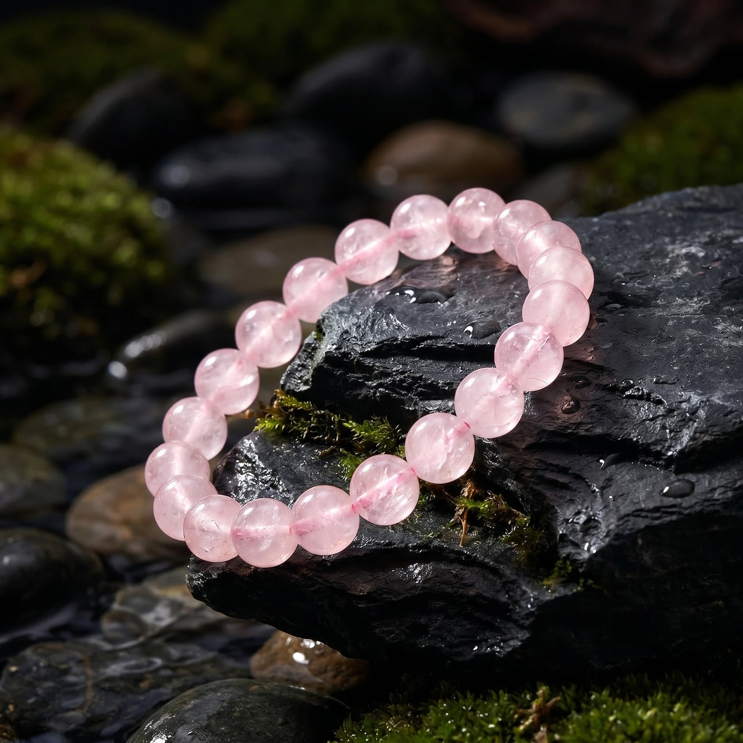 Rose Quartz Stone Bracelet