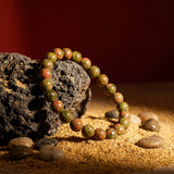 Unakite Stone Bracelet