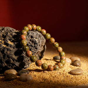 Unakite Stone Bracelet