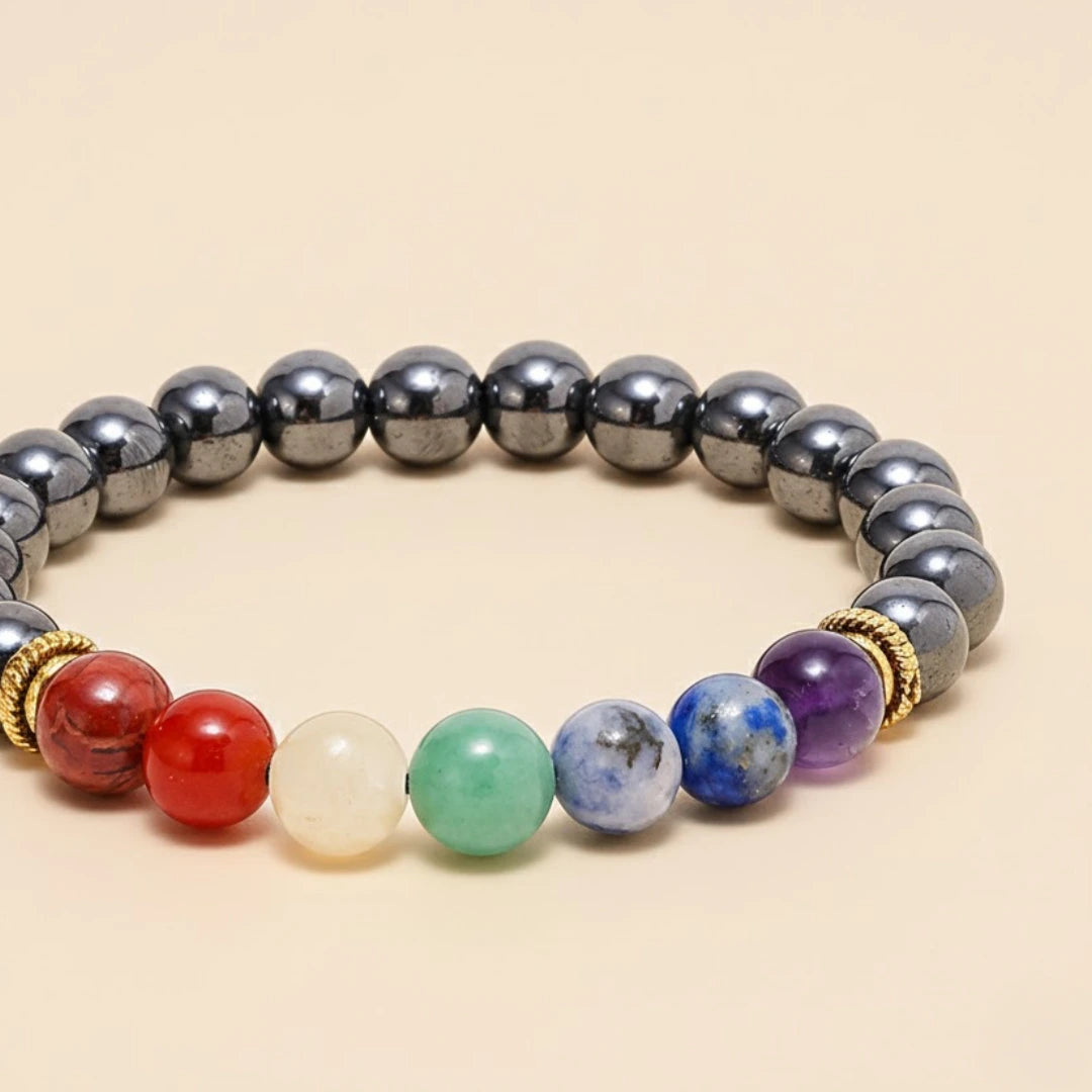 7 Chakra Bracelet Black Tourmaline