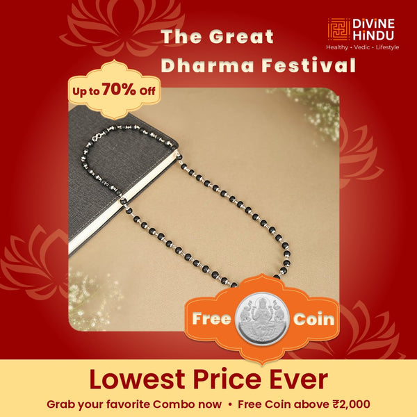 Karungali Malai Silver Cap Plated Necklace with Certification with FREE Karungali Bracelet