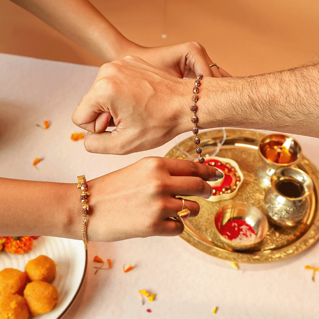 Divine Rudraksha Rakhi For Brother