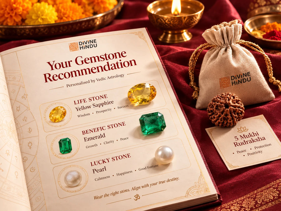 Your exact stones — prescribed, not sold.
