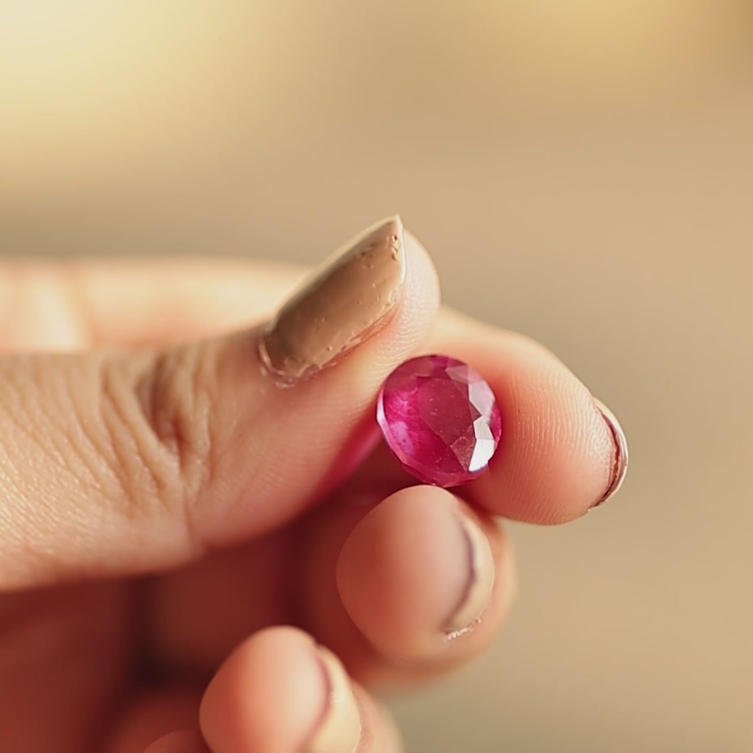 Natural Gemstone: Ruby (Maanik) Video