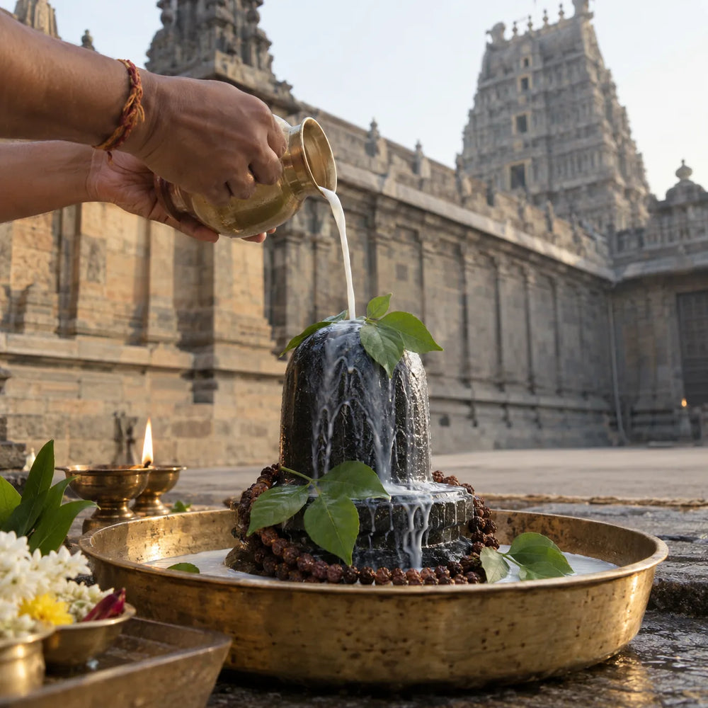 Rudrabhishekam — Bhimeswara Temple, Draksharamam
