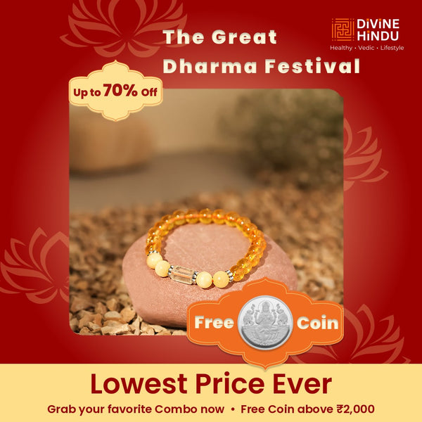 Sagittarius (Dhanu Rashi) Stone Bracelet with FREE Raw Selenite Plate